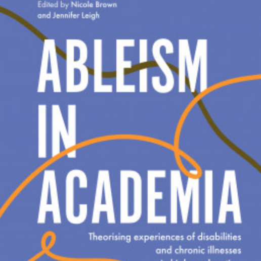 Portada de la revista 'Ableism in Academia'.