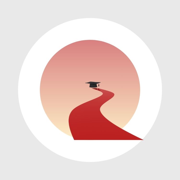 Un camino rojo con curvas y, al final, un birrete.